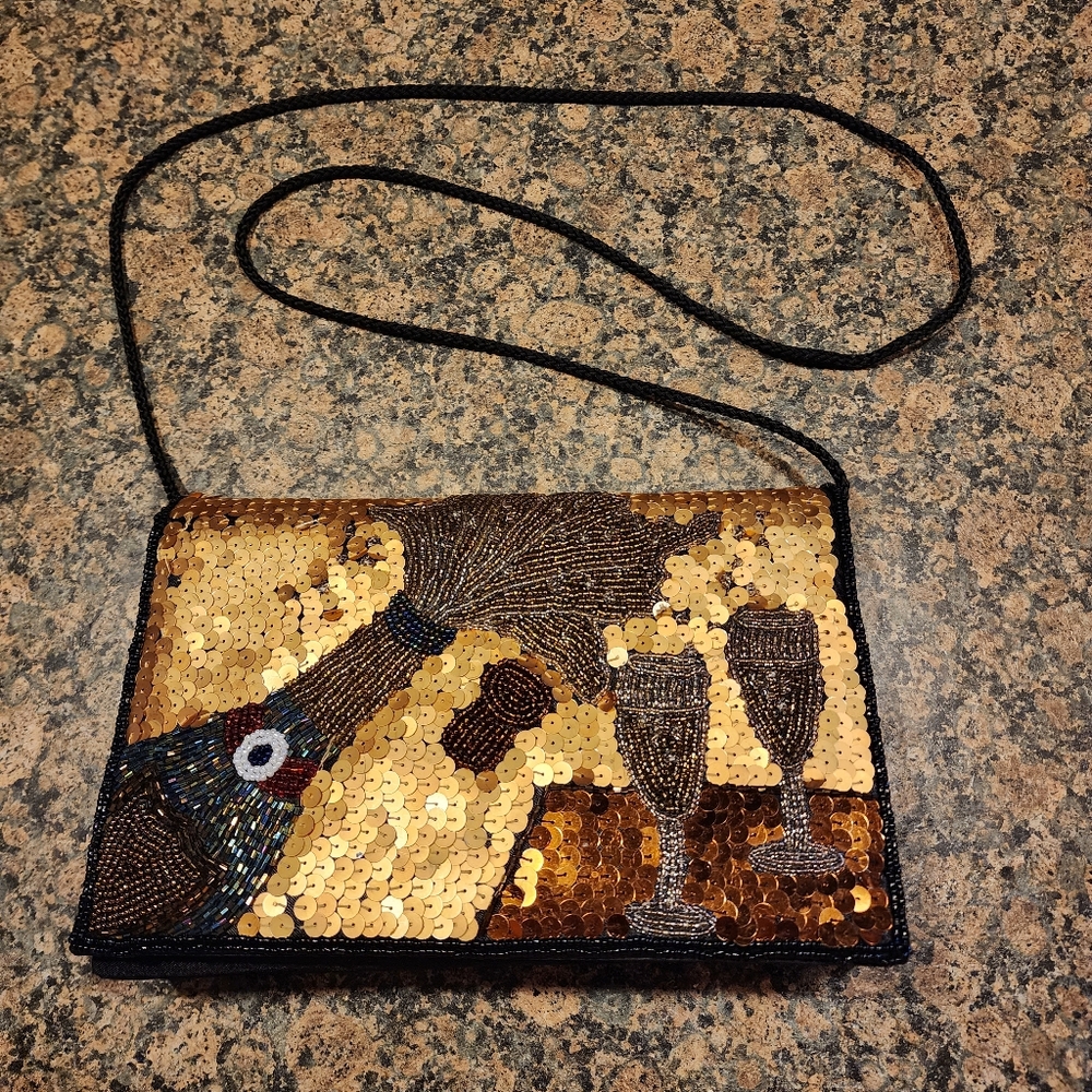 Unbranded Satin/Sequined Handbag